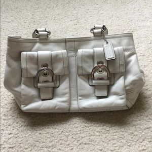 Vintage off white coach purse
